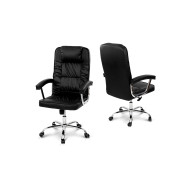 Офисное кресло Фокус с газлифтом черное кожзам 113 см высота сиденья 52x50 см арт: А0055377  А0055377