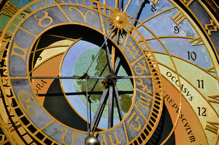 Купон Puzzle (70х70) Принт - CLOCK 5 Разноцветный Тематические EDEN