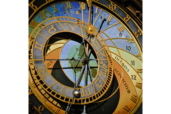 Купон Puzzle (70х70) Принт - CLOCK 5 Разноцветный Тематические EDEN