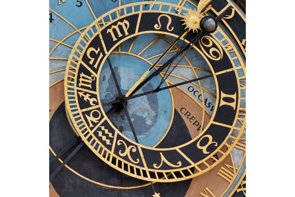 Купон Puzzle (70х70) Принт - CLOCK 8 Разноцветный Тематические EDEN