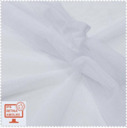 Тюль с утяжелителем линен бюти / linen beauty белый  SRTK-137310