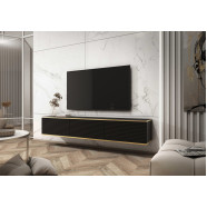 Тумба под телевизор навесная Perfect Home Oro RTV175 — 3-дверная, чёрный, МДФ  PH-000012376969