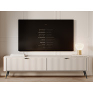 Тумба под телевизор Perfect Home Lante / Ланте 2D/163 — бежевая с чёрными ножками  PH-000012376998