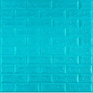 3D панель самоклеюча 700х770х5мм цегла Бірюза (002-5) SW-00000084  SW-00000084