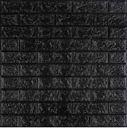 3D панель самоклеюча 700х770х3мм цегла Чорна (019-3) SW-00000584  SW-00000584