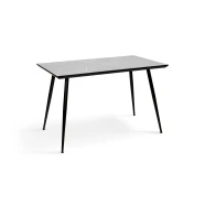 Стол Торнадо 120x70 см черный MDF серый бетон металлические ножки 76 см арт: А0055443  А0055443