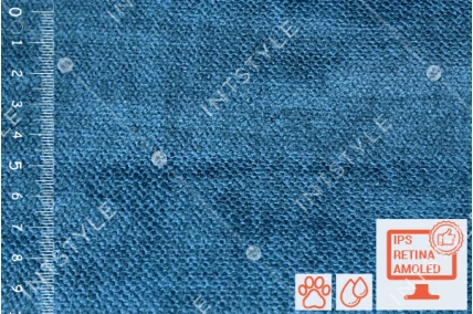 Мебельная ткань для дивана California (Калифорния) моющаяся велюр антикоготь для стульев Артекс Велюр BLUE Синий Однотон Категория 5 АРТЕКС Arteks