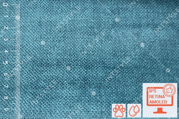 Мебельная ткань для дивана California (Калифорния) моющаяся велюр антикоготь для стульев Артекс Велюр OCEAN Бирюзовый Однотон Категория 5 АРТЕКС Arteks