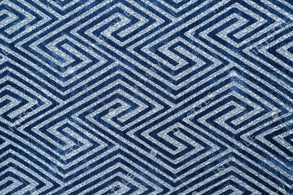 Мебельная ткань BLAMMO (Бламмо) шенилл для кресел стульев подушек Шенилл ROMB SAPHIRE Синий Абстракция Категория 10 ДИВОТЕКС