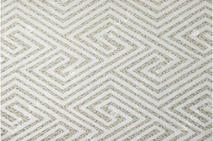 Мебельная ткань BLAMMO (Бламмо) шенилл для кресел стульев подушек Шенилл ROMB VANILLA Бежевый Абстракция Категория 10 ДИВОТЕКС