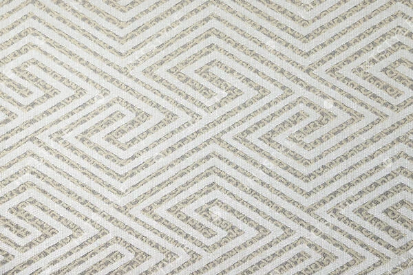 Мебельная ткань BLAMMO (Бламмо) шенилл для кресел стульев подушек Шенилл ROMB VANILLA Бежевый Абстракция Категория 10 ДИВОТЕКС