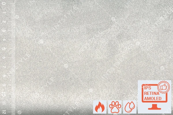 Меблева тканина Corleone (Корлеоне) — замша антикіготь для дивана, крісла, ліжка Easy Clean 80 SILVER Сірий Однотон Категорія 10 FABRIC LAB