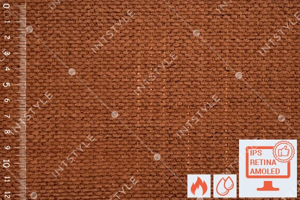 Мебельная ткань Mario (Маріо) шенилл для дивана, кресла и кровати Шенилл 54 BRICK Рыжий Однотон Категория 10 FABRIC LAB