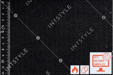 Мебельная ткань Mario (Маріо) шенилл для дивана, кресла и кровати Шенилл 99 BLACK Черный Однотон Категория 10 FABRIC LAB