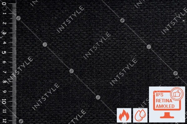 Мебельная ткань Mario (Маріо) шенилл для дивана, кресла и кровати Шенилл 99 BLACK Черный Однотон Категория 10 FABRIC LAB