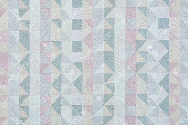 Мебельная ткань PARAMETRIC TRIGON ROSEWATER 9011 Різнокольоровий Абстракція Категорія 15 ITALVELLUTI