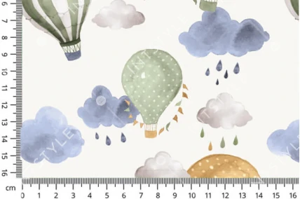 Меблева тканина Canva (Канва) Принт BALONY 01 Різнокольоровий Тематичні Категорія 13 TOPTEXTIL