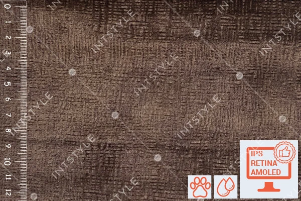 Мебельная ткань Bali (Бали) велюр Велюр 6 BROWN Коричневый Однотон Категория 3 UNITEX