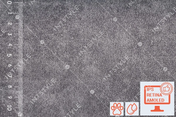 Меблева тканина City (Сіті) велюр Артекс Антикіготь DARK GREY Сірий Однотон BIBTEX