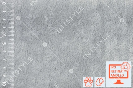 Мебельная ткань GRAND (Гранд) для мебели дивана кровати стульев Велюр 11 DOVE Серый Однотон Категория 4 ДИВОТЕКС