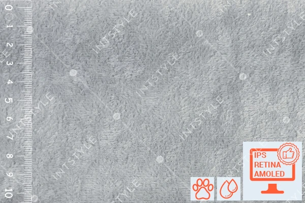 Мебельная ткань GRAND (Гранд) для мебели дивана кровати стульев Велюр 11 DOVE Серый Однотон Категория 4 ДИВОТЕКС