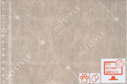 Мебельная ткань Nessi (Несси) велюр антикоготь для мебели дивана кровати кресла Велюр 12 TINT Бежевый Однотон Категория 5 ДИВОТЕКС