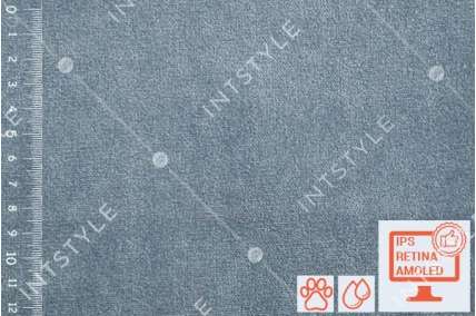 Мебельная ткань Nessi (Несси) велюр антикоготь для мебели дивана кровати кресла Велюр 20 ICE GREY Серый Однотон Категория 5 ДИВОТЕКС