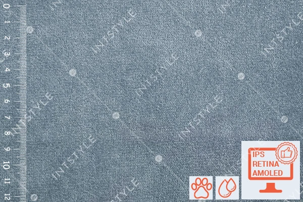 Мебельная ткань Nessi (Несси) велюр антикоготь для мебели дивана кровати кресла Велюр 20 ICE GREY Серый Однотон Категория 5 ДИВОТЕКС