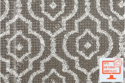 Меблева тканина VALENTINO Жаккард 02 Кавовий Абстракція Категорія 15 EVROTEXTILE