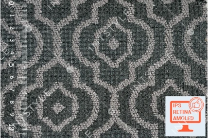 Меблева тканина VALENTINO Жаккард 05 Темно коричневий Абстракція Категорія 15 EVROTEXTILE