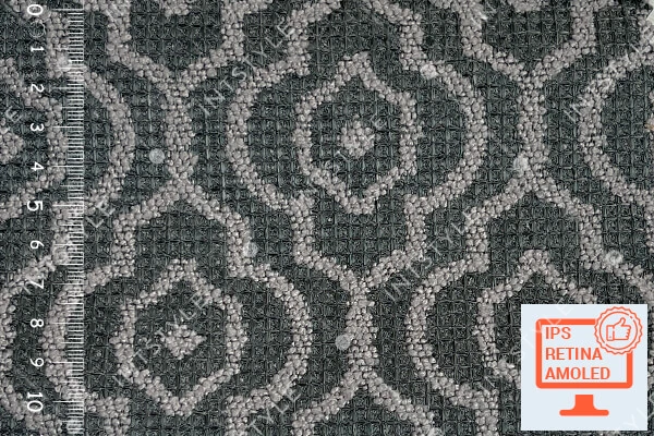 Меблева тканина VALENTINO Жаккард 05 Темно коричневий Абстракція Категорія 15 EVROTEXTILE