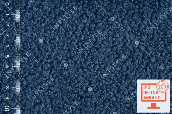 Мебельная ткань Альпака (Alpaca) букле boucle для дивана Букле ALPACA 88 Синий Однотон Категория 5 ЭКСИМ ТЕКСТИЛЬ