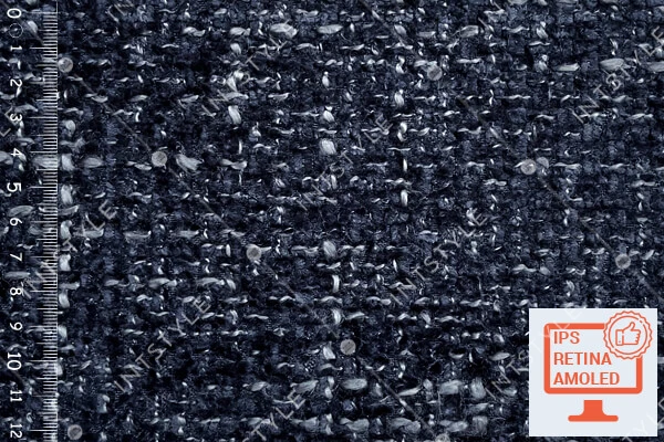 Мебельная ткань RENDER (Рендер) шенилл для дивана кресла кровати Рогожка 13 DK BLUE Синий Однотон Категория 12 FABRIC LAB