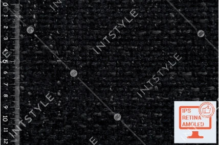 Мебельная ткань RENDER (Рендер) шенилл для дивана кресла кровати Рогожка 19 BLACK Черный Однотон Категория 12 FABRIC LAB