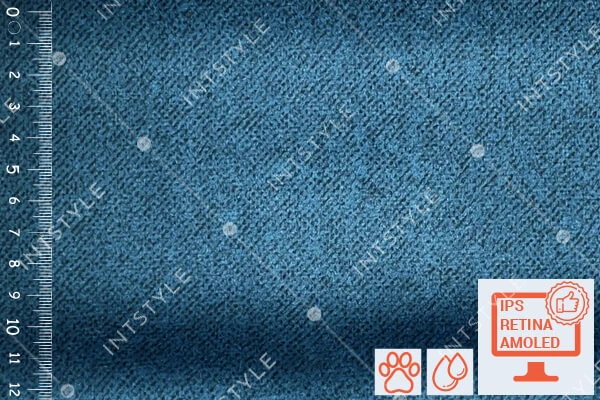 Меблева тканина ELEMENT (Елемент) Велюр BLUE 21 Синій Однотон Категорія 5 FIT
