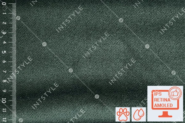 Меблева тканина ELEMENT (Елемент) Велюр FOREST 12 Зелений Однотон Категорія 5 FIT