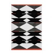 Ковер Broadway 500 Black-White-Red 160х230  APP-K268