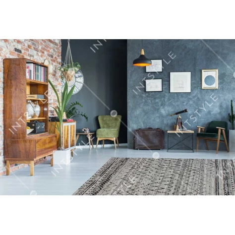 Ковер безворсовый Phoenix 113 Nature-Grey 160х230 шерсть серый на пол в гостиную Арт.: APP-K468 - Фото 2