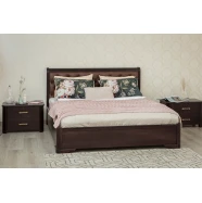 Кровать Милена с мягкой спинкой и подъемной рамой  AUR-001046