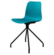 Velvet стул бирюзовый (чёрные ножки)  CNT-001243