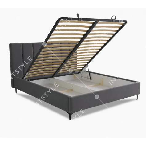 Мягкая двуспальная кровать Биатрис MKF 180*190-200 с подъемным механизмом Арт.: ES-1048-180 - Фото 7