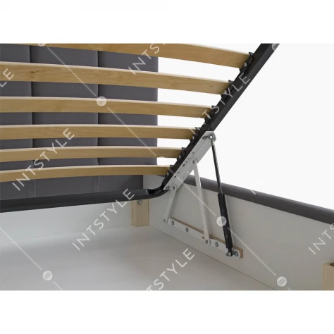 Мягкая двуспальная кровать Биатрис MKF 180*190-200 с подъемным механизмом Арт.: ES-1048-180 - Фото 8