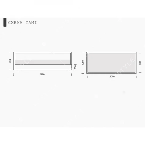 Односпальная кровать Тами 80*200 без матраса Арт.: ES-1049-80 - Фото 3