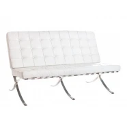 Диван Барселона 2-х місцевий білий  SDM-002202