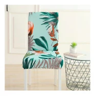 Чехлы на стулья кухонные со спинкой col.15-1 ткань стрейч универсальные на резинке  Chair-Col.15-1