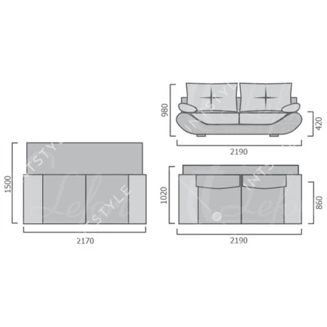 Софа Даллас Арт.: LFT-000114 - Фото 3