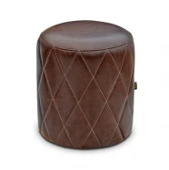 Пуфик Лорен кожа Brown  PF-181201