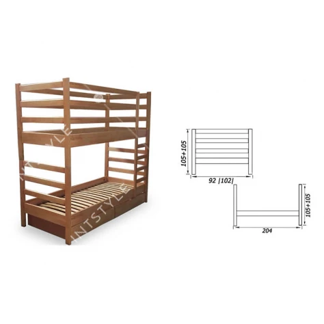 Кровать Твикс Арт.: SVN-06121651 - Фото 2