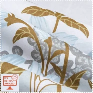Бязь набивна тор kit cotton блакитний, коричневий  SRTK-104729
