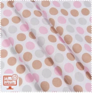 Экокоттон горошек / polka розовый  SRTK-123767